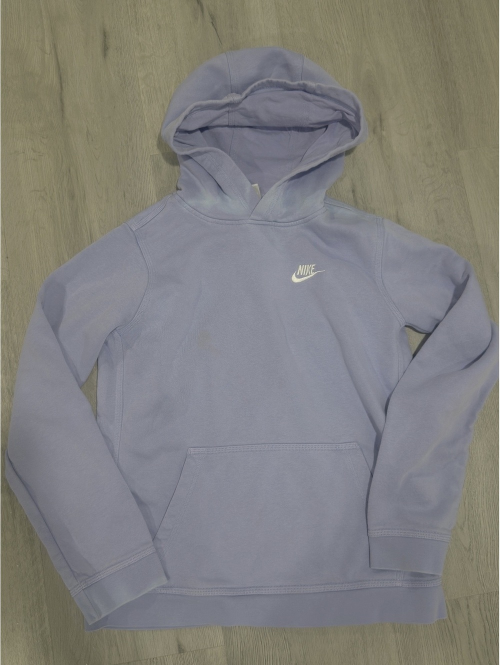 Nike Boy's Hoodie Pullover Logo Lilac Purple XL